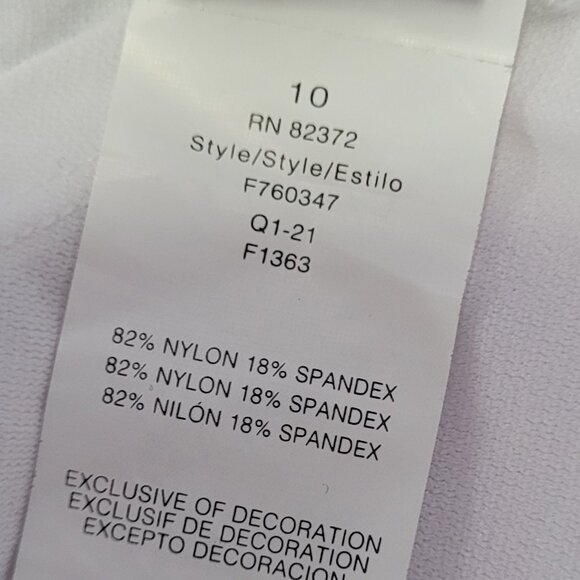 Island Escape Ruffled Tankini Swim Top Size 10 NWT - Picture 8 of 11